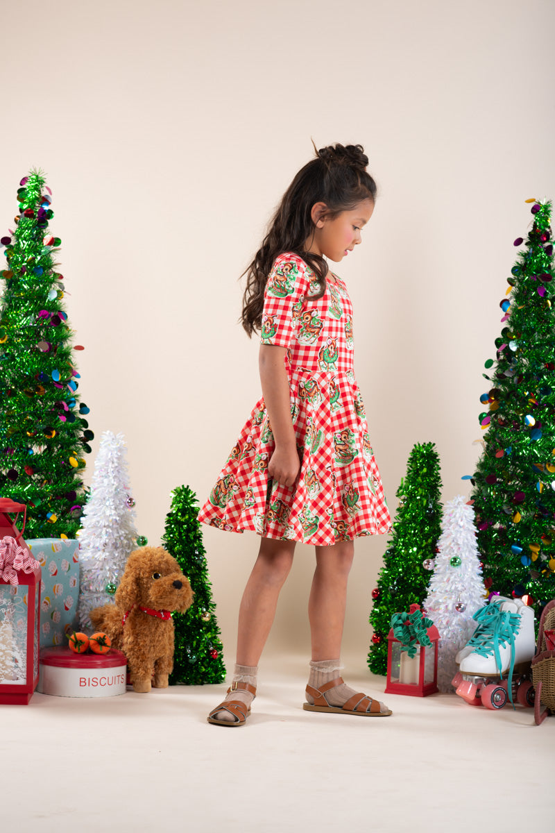 Reindeer Joy Mabel Dress