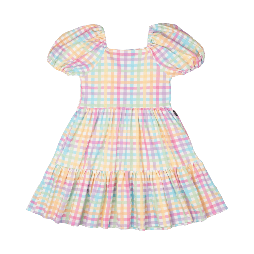 Rainbow Plaid Dress