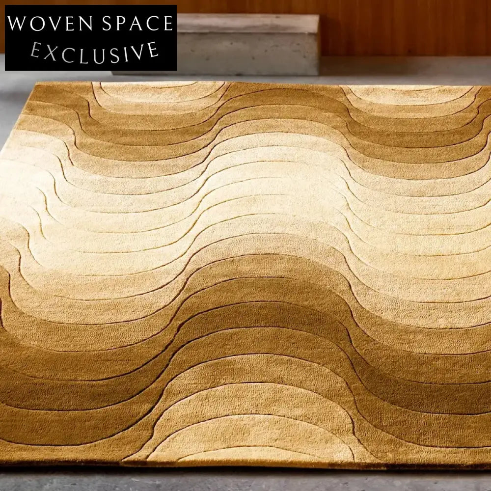 Chic Modern Geometric Polyester Area Rug for Living Room & Bedroom Decor