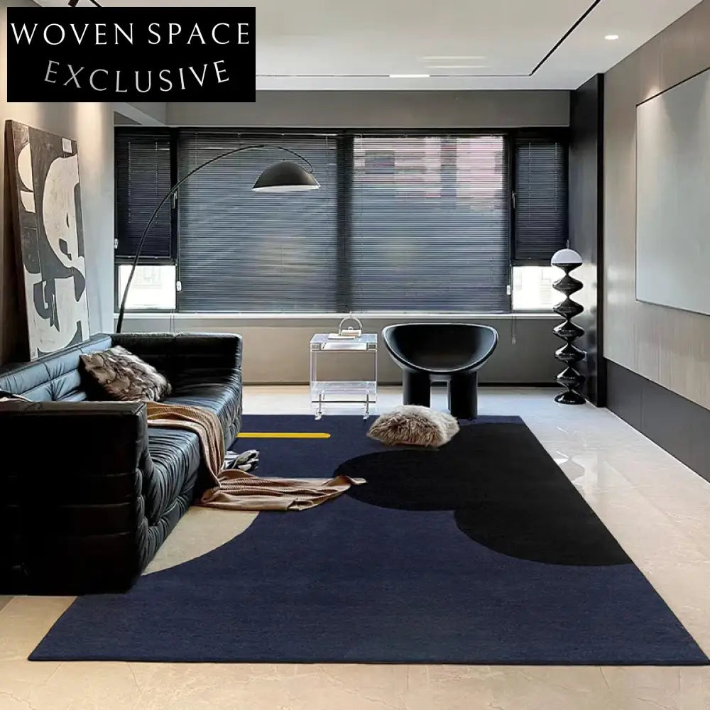 Colorful Modern French Style Wool Area Rug - Custom Designer High-End Floor Carpet