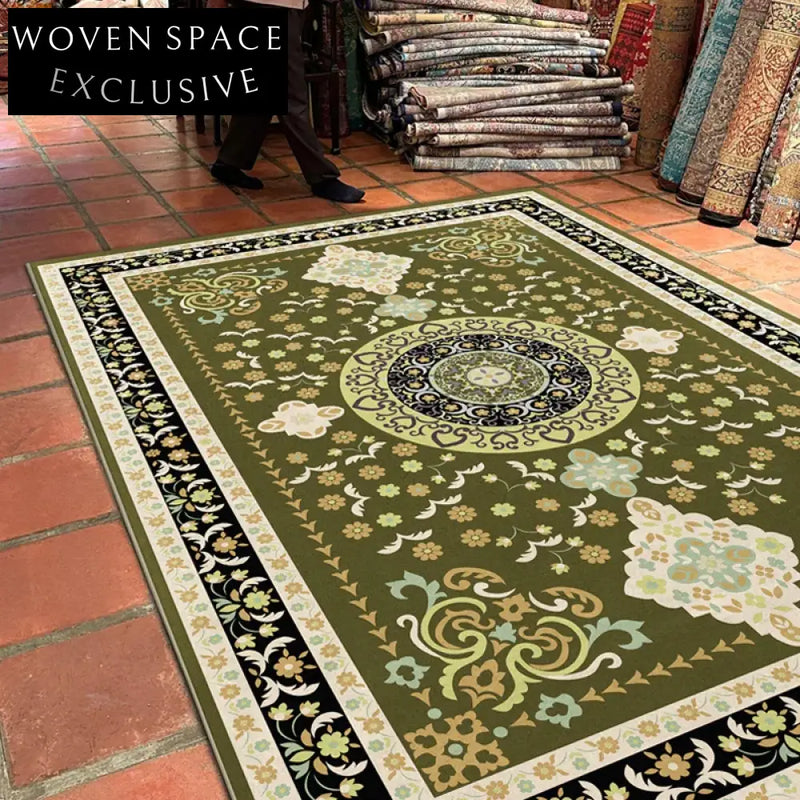 Custom Vintage Persian Ethnic Style Area Rug for Modern Home Living Room