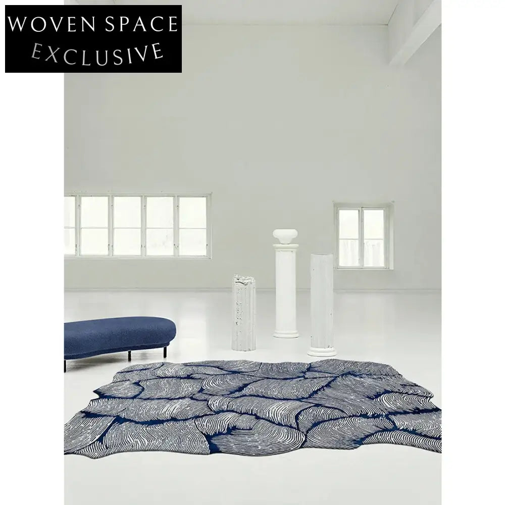 Designer Modern Wool Blend Geometric Pattern Hand-Tufted Area Rug