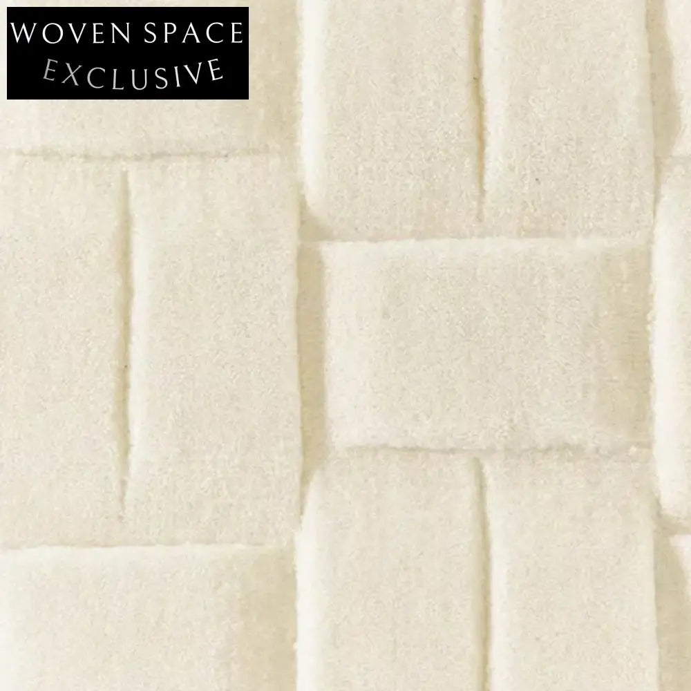 Elegant French Retro Style Three-dimensional Relief Cream Polyester Area Rug