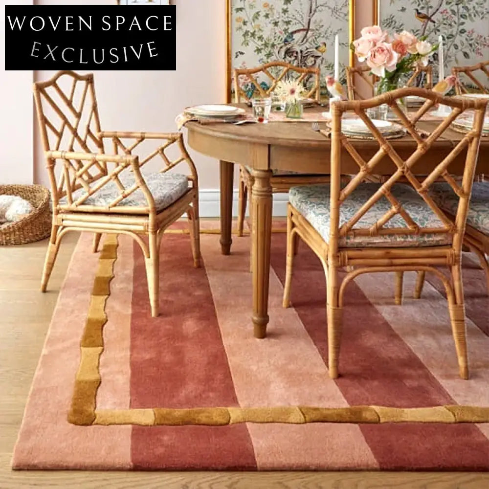 Handmade Modern Minimalist Cream Polyester Area Rug for Living Room Bedroom