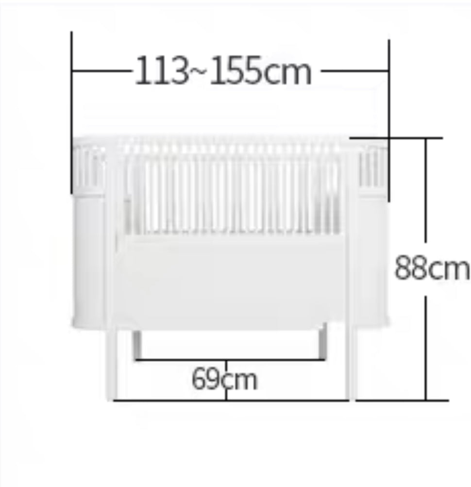 LunaNest Convertible Newborn Cot Ella Multifunctional System