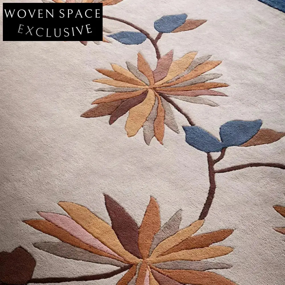 Luxurious Handmade Oriental Area Rug for Modern Living Room Decor