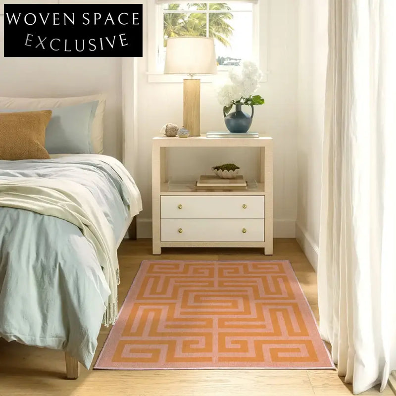 Luxurious Modern Geometric Design Polyester Hand-Tufted Area Rug for Living Room