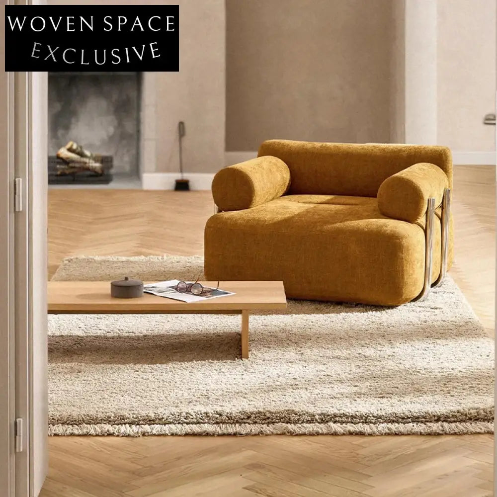 Luxurious Modern Geometric Silk Hand-Tufted Rectangle Carpet for Elegant Home Decor