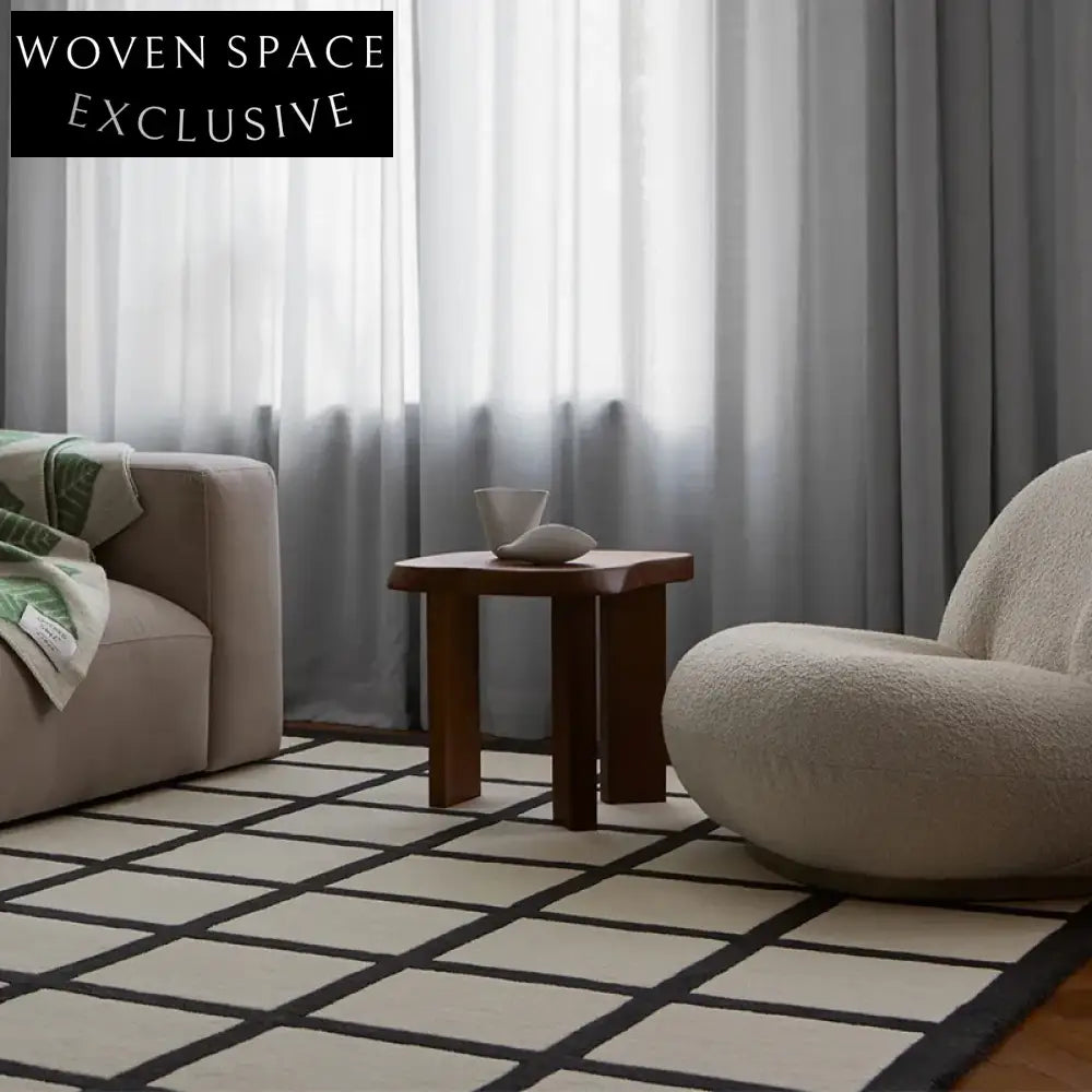 Luxury Hand-Made French Nordic Minimalist Living Room Area Rug Custom
