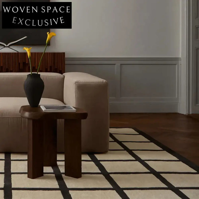 Luxury Hand-Made French Nordic Minimalist Living Room Area Rug Custom