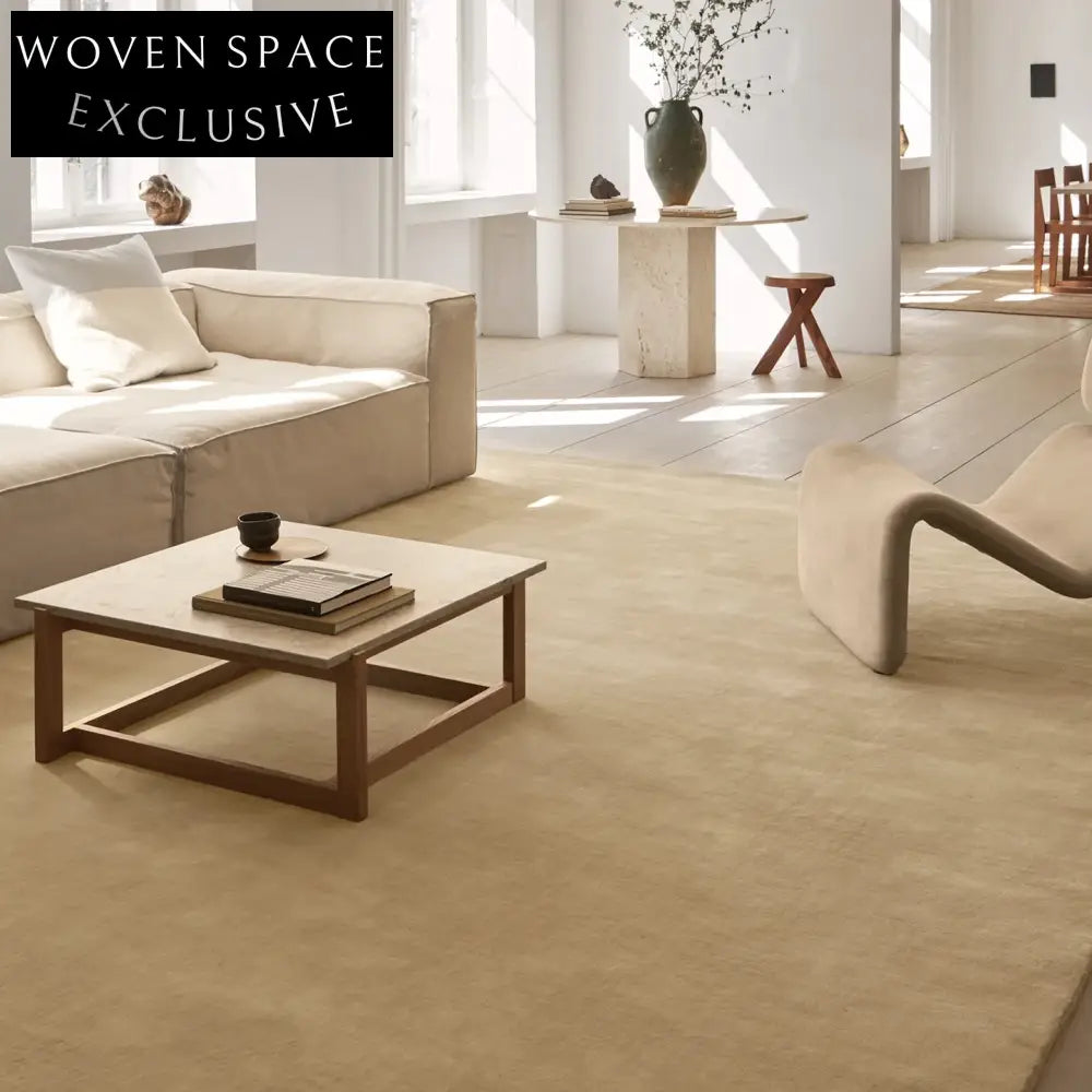 Minimalist Rice White French Style Luxury Sand Color Modern Area Rug