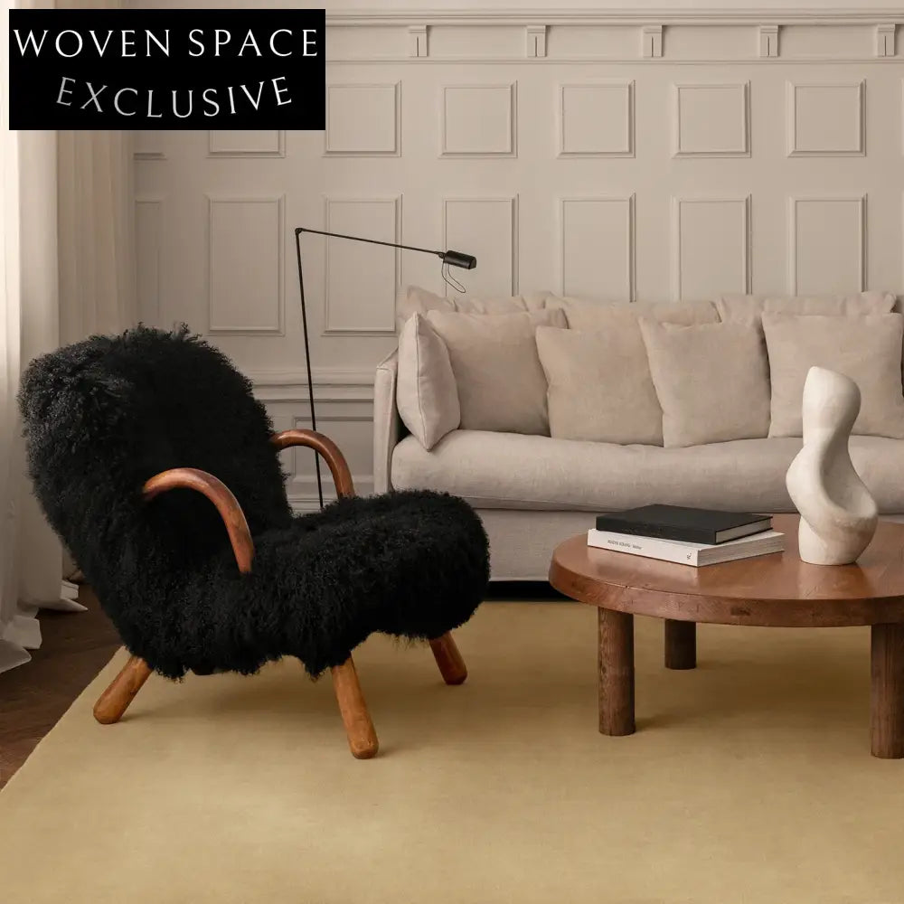 Minimalist Rice White French Style Luxury Sand Color Modern Area Rug