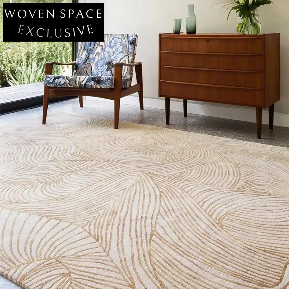 Modern Geometric Abstract Area Rug for Living Room Bedroom Decor