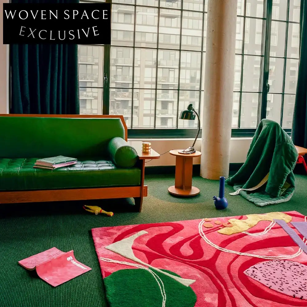 Modern Geometric Polyester Area Rug for Bedroom Living Room Home Decor Accent