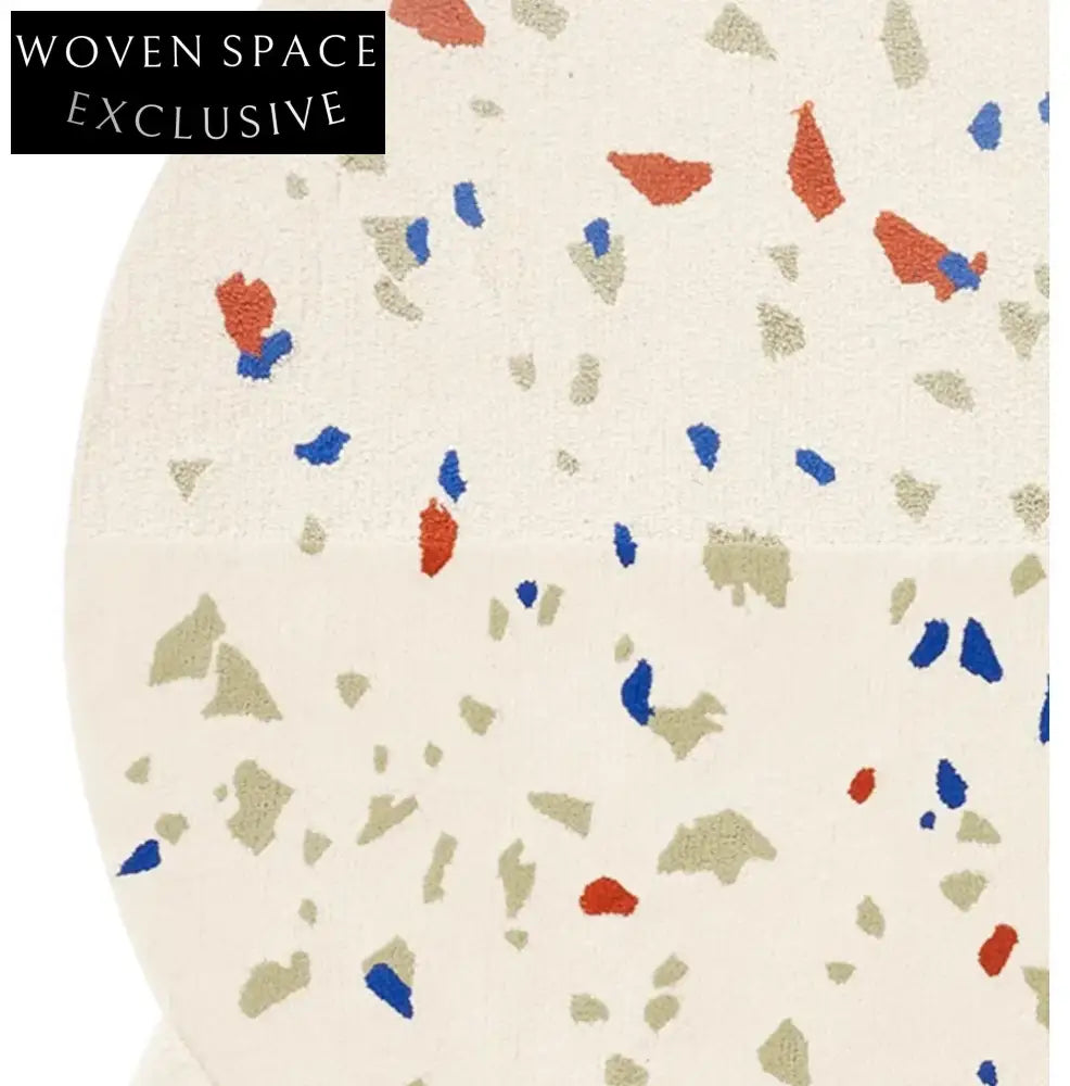 Modern Irregular Wave Point Area Rug for Teens & Kids Bedroom Living Room