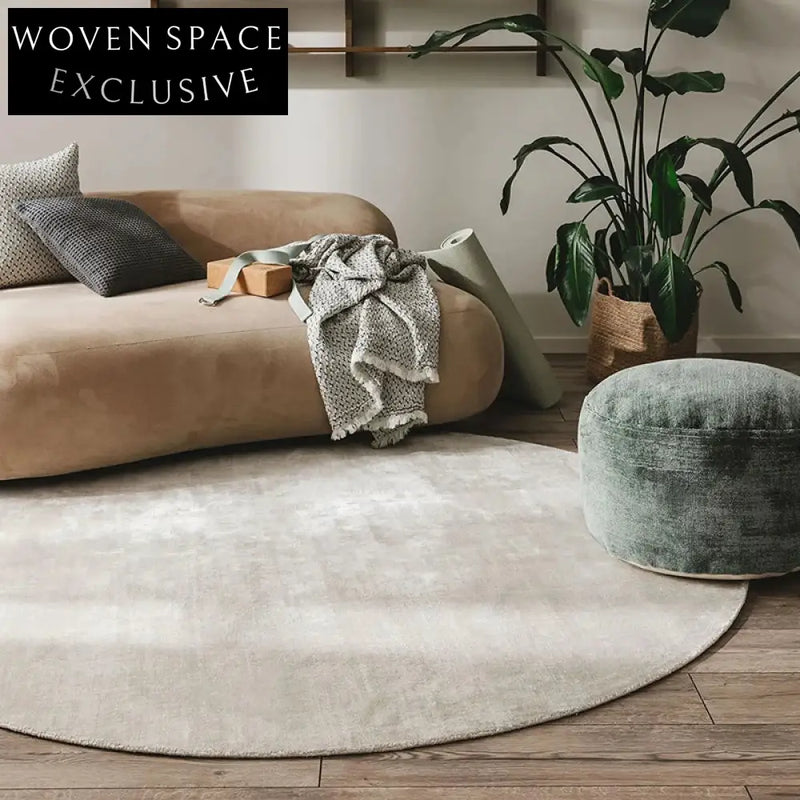 Modern Italian Luxury Black Minimalist Folding Design Solid Color Carpet
