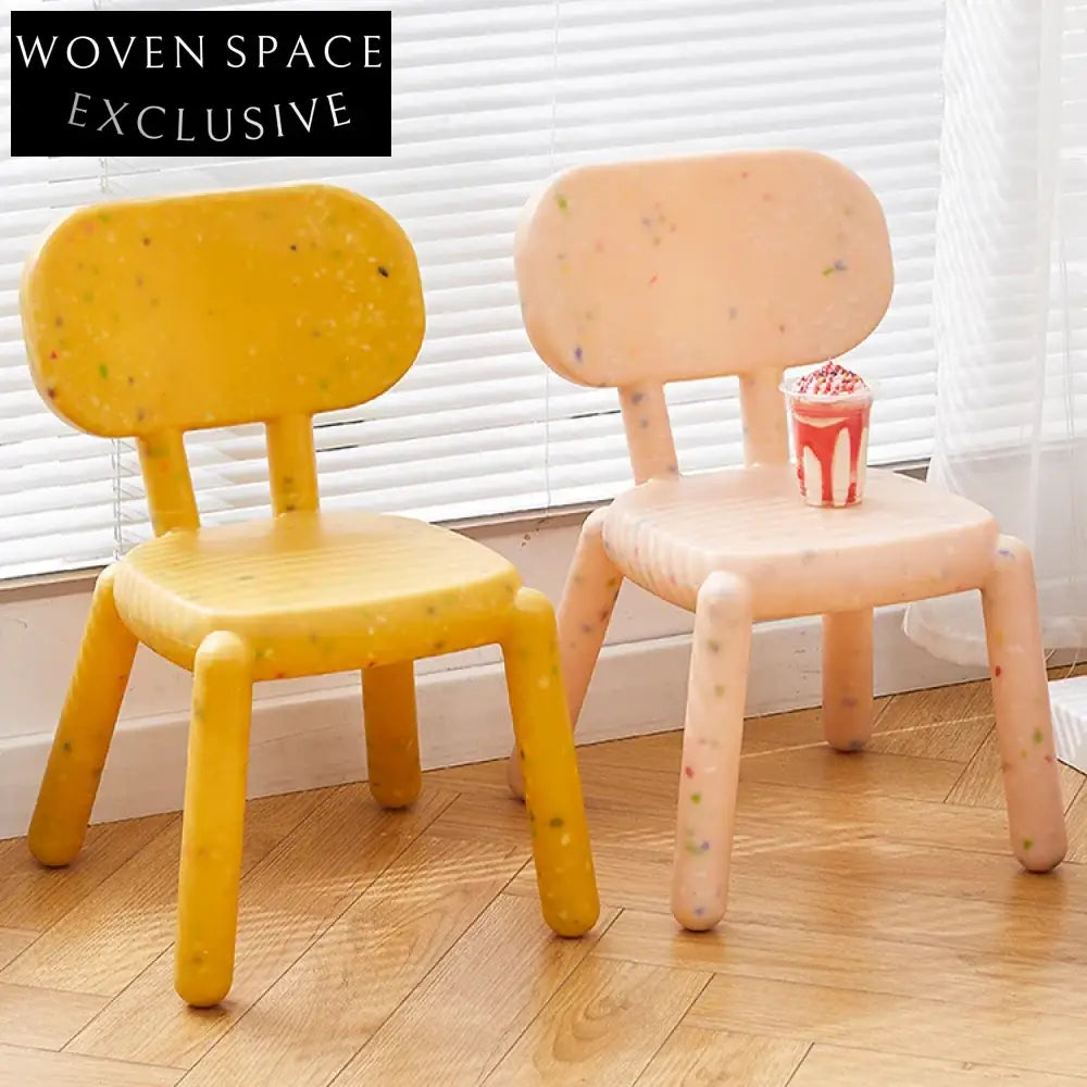 Modern Low Height White PP Plastic Stackable Kid Dining Chair for Home