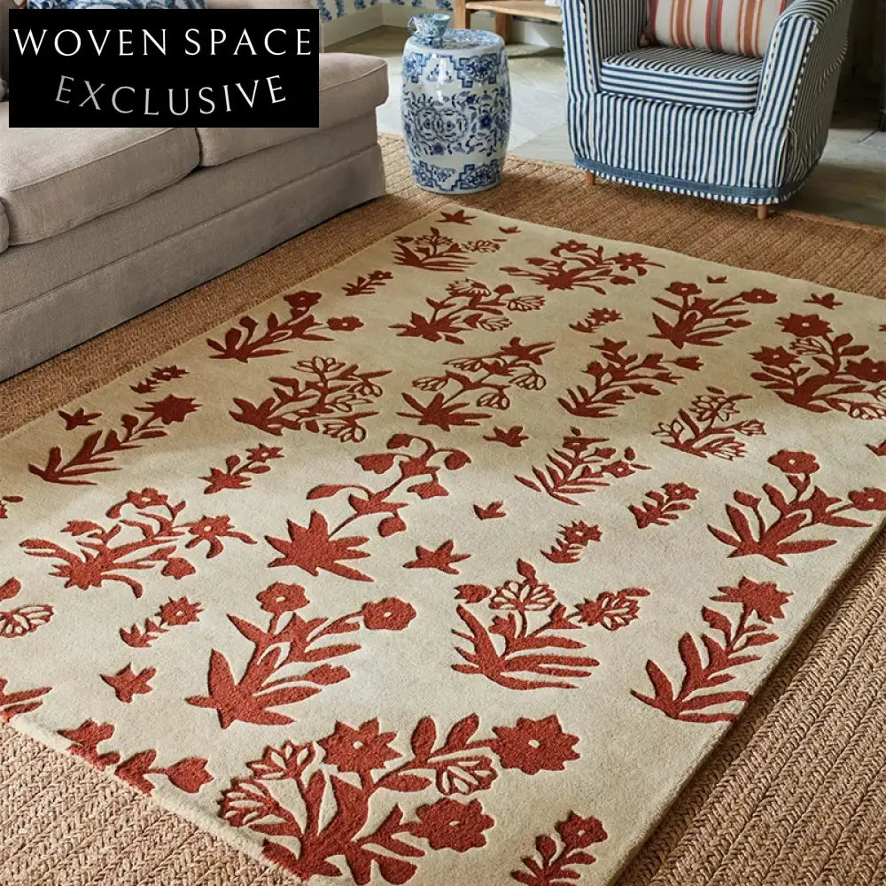 Modern Minimalist Geometric Area Rug - Durable Polyester Floor Carpet for Living Room