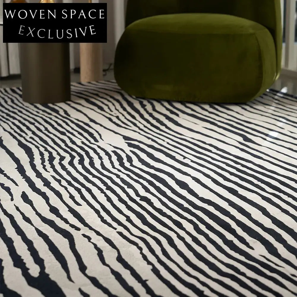 Modern Minimalist Handmade Custom Area Rug for Bedroom Living Room Home Decor