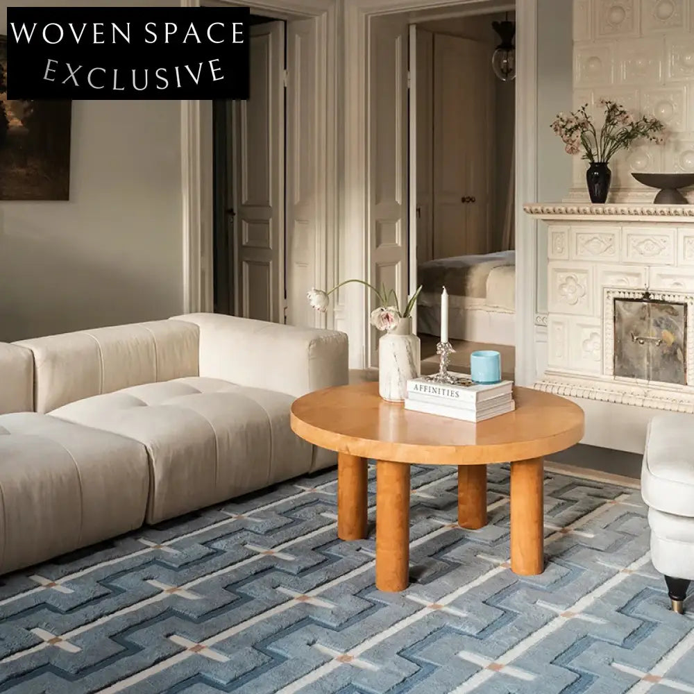 Modern Minimalist Stripe Area Rug, Durable Polyester Fiber, 13mm Thick, Home