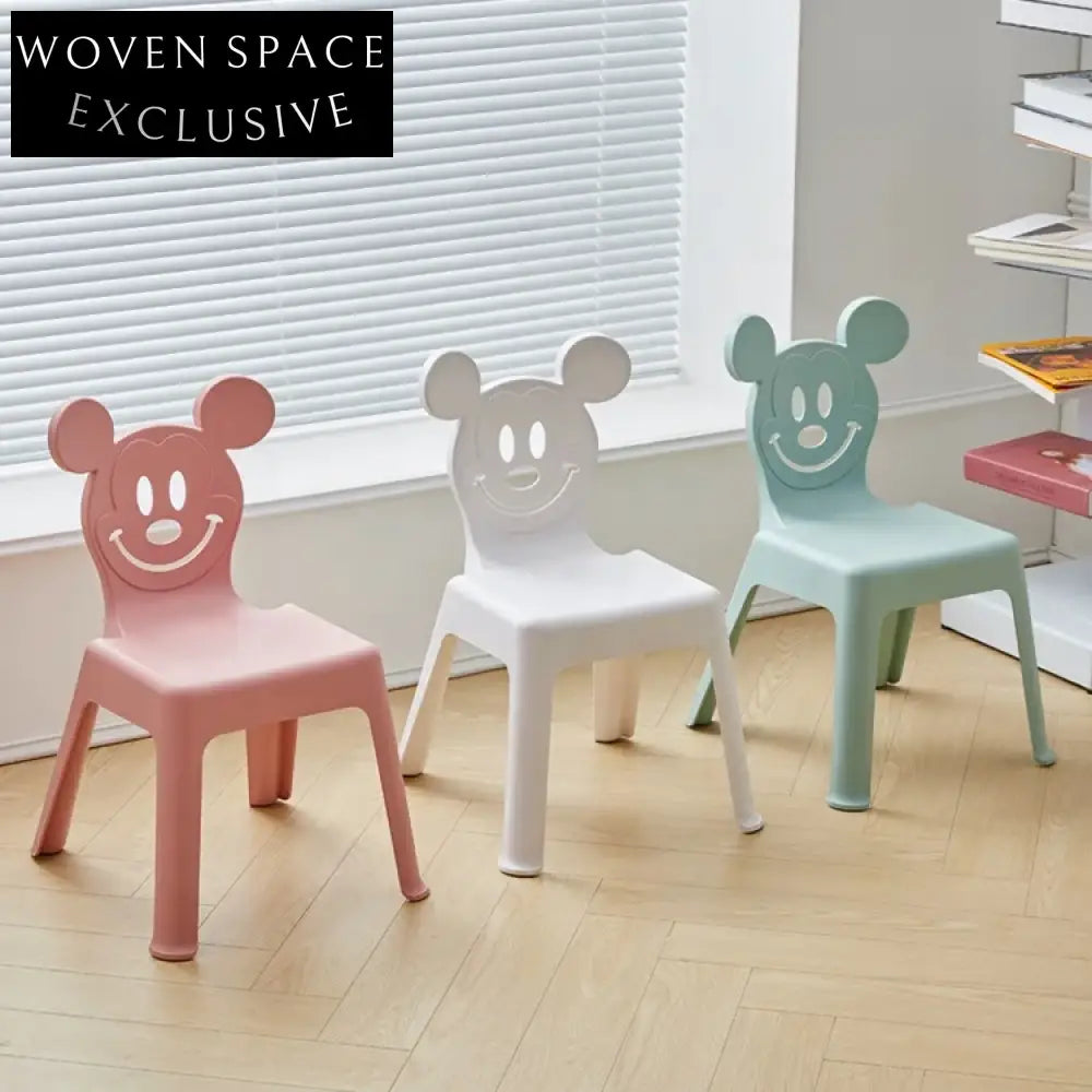 Modern Nordic Stackable Kids Plastic Dining Chair Armless Leisure Seat