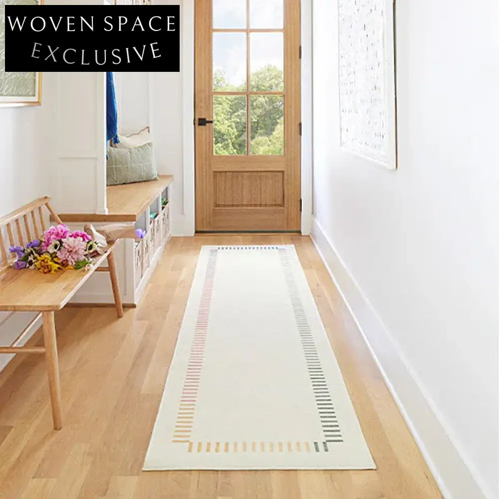 Nordic Geometric Pattern Polyester Coffee Table Carpet for Living Room Decor