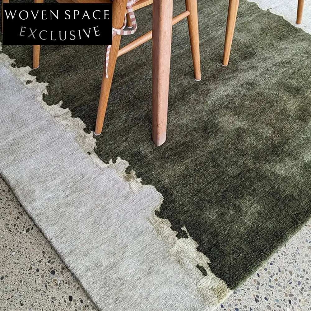 Plush Custom Modern Minimalist Handmade Polyester Area Rug for Living Room Bedroom