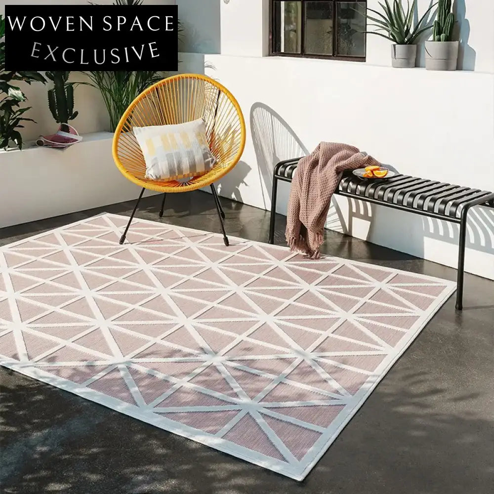 Premium Striped Polyester Wilton Area Rug for Modern Living Spaces