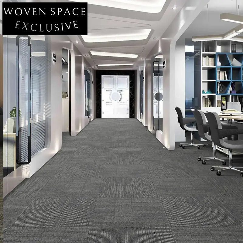 Washable Commercial Loop Pile Durable Machine-Made Carpet Tiles