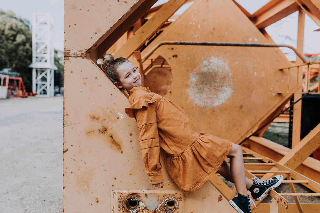 Daughter Dress - Mustard