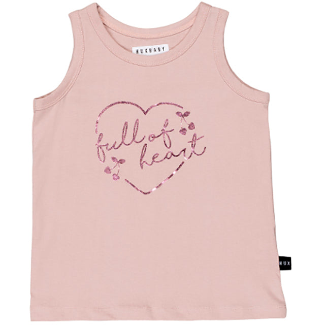 Huxbaby_Heart Singlet - Rose Dust - The Child Hood