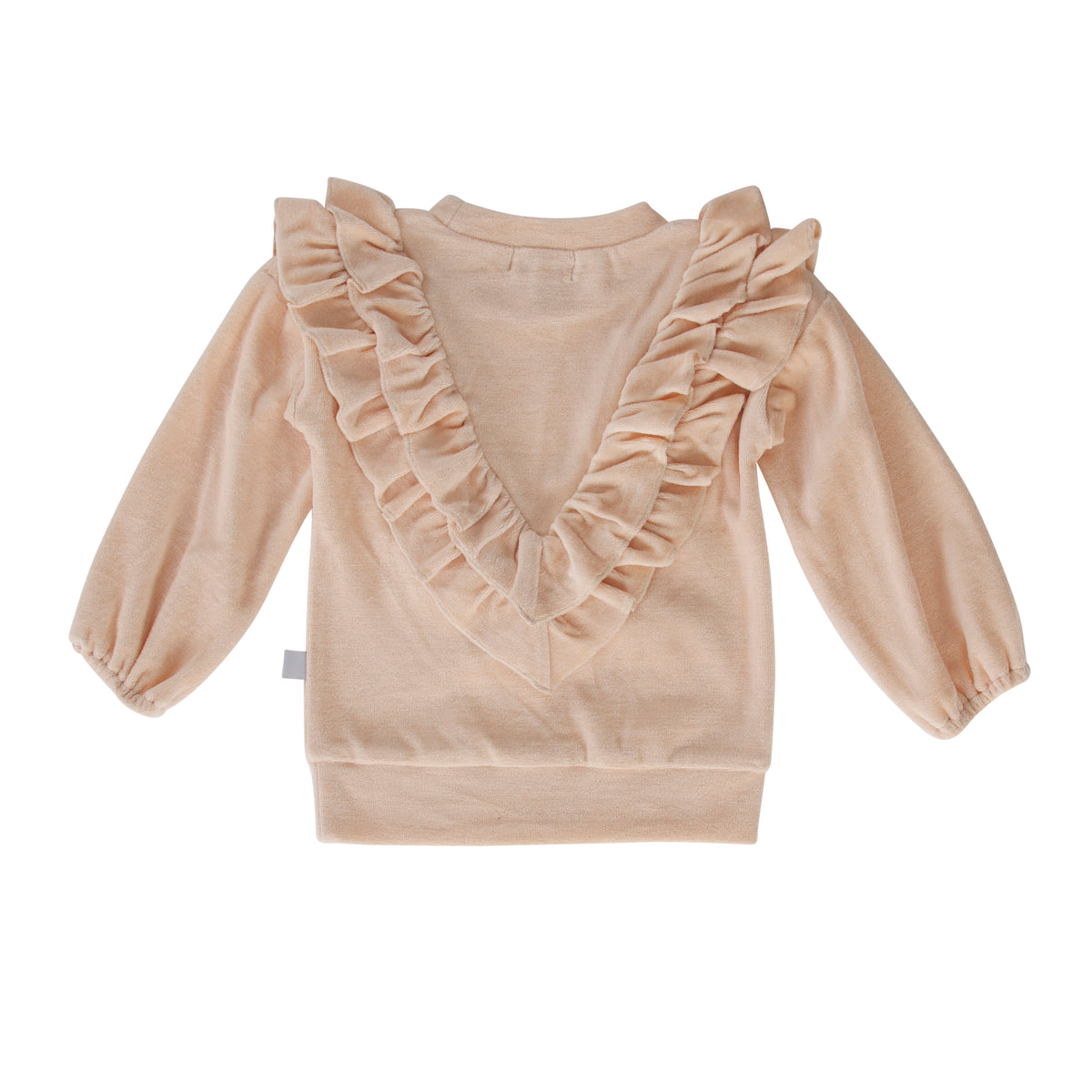 Verity Velour Top - Ivory