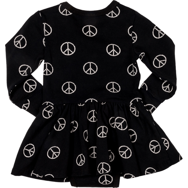 Rock Your Baby_Peace Out Baby Waisted Dress - The Child Hood