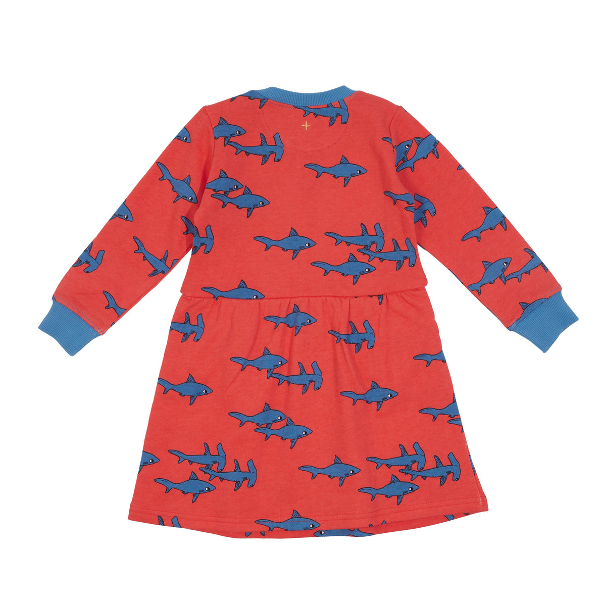 Sharks Gathered Pocket Terry Dress