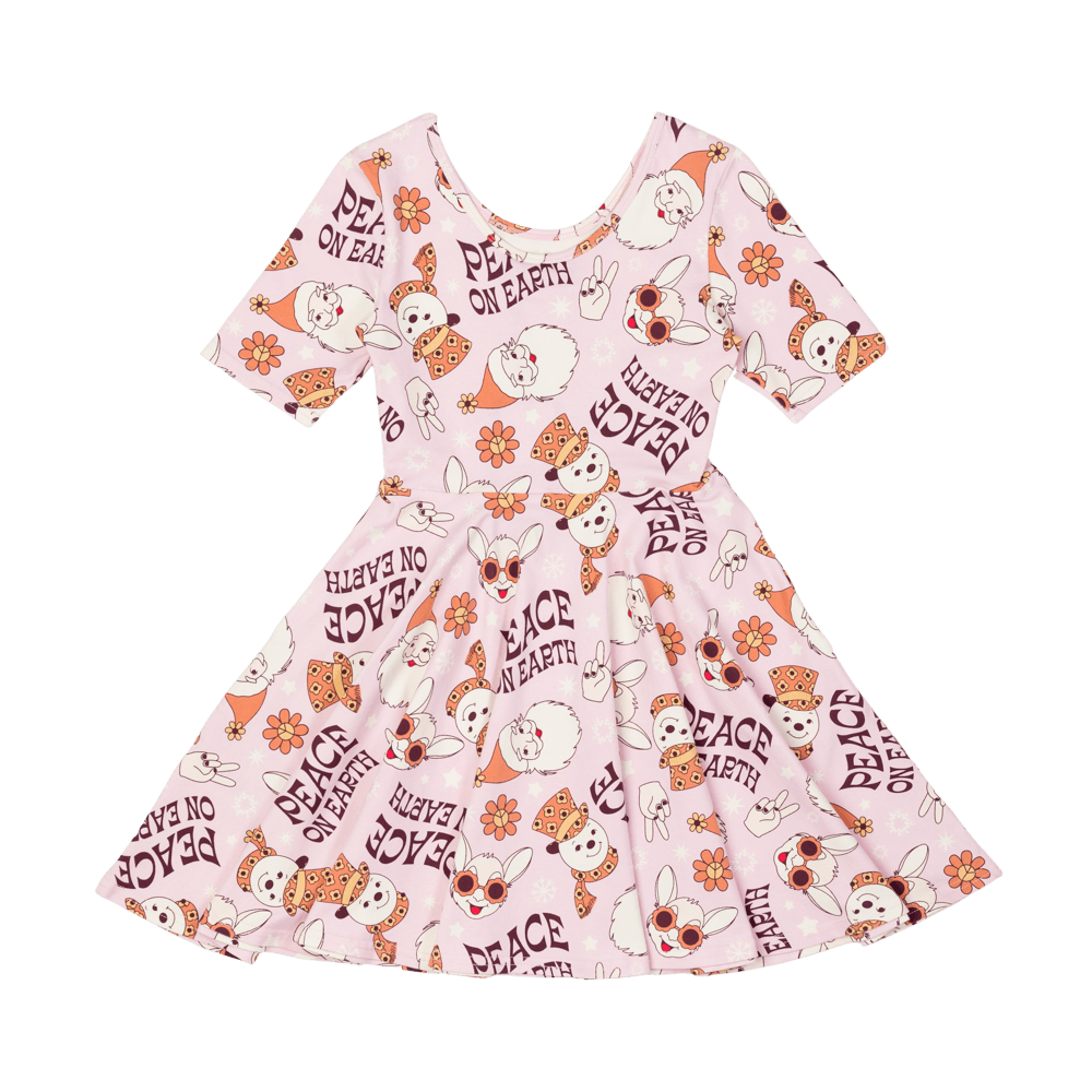 Peace On Earth Mabel Waisted Dress