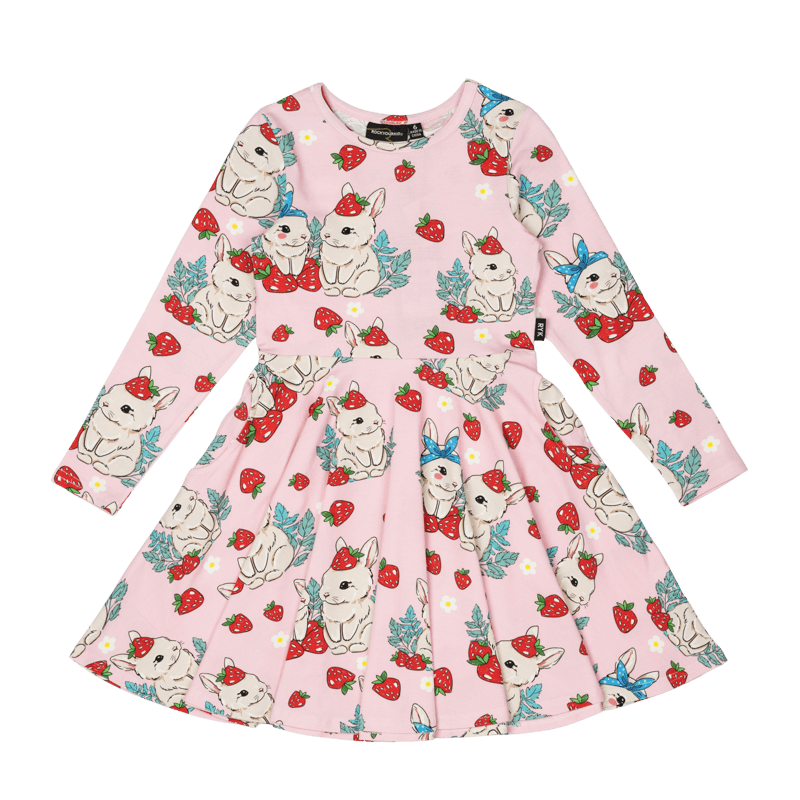Berry Bunny LS Waisted Dress