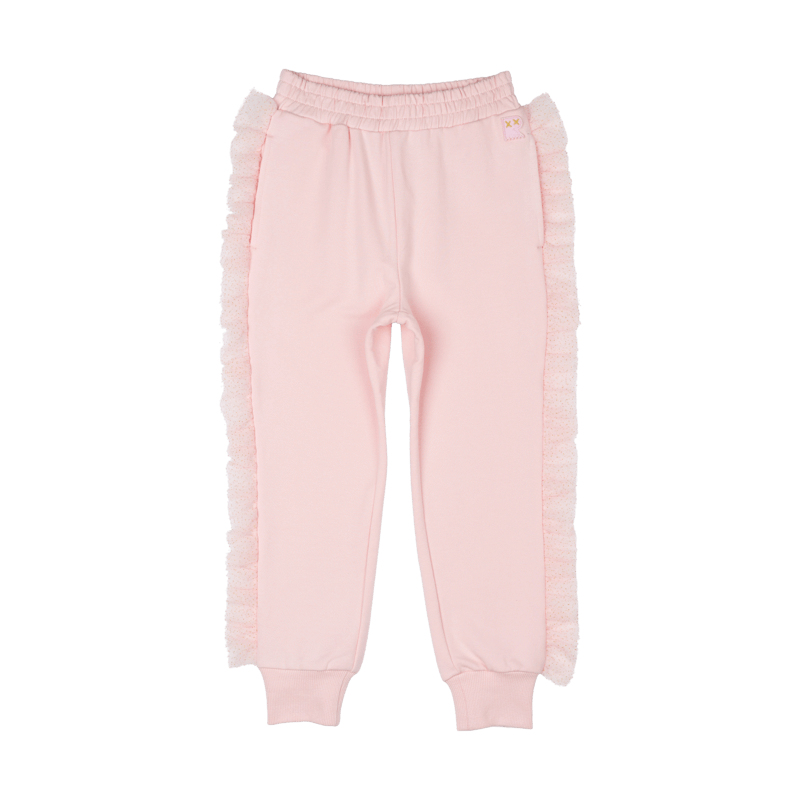 Glitter Ruffle Trackpants