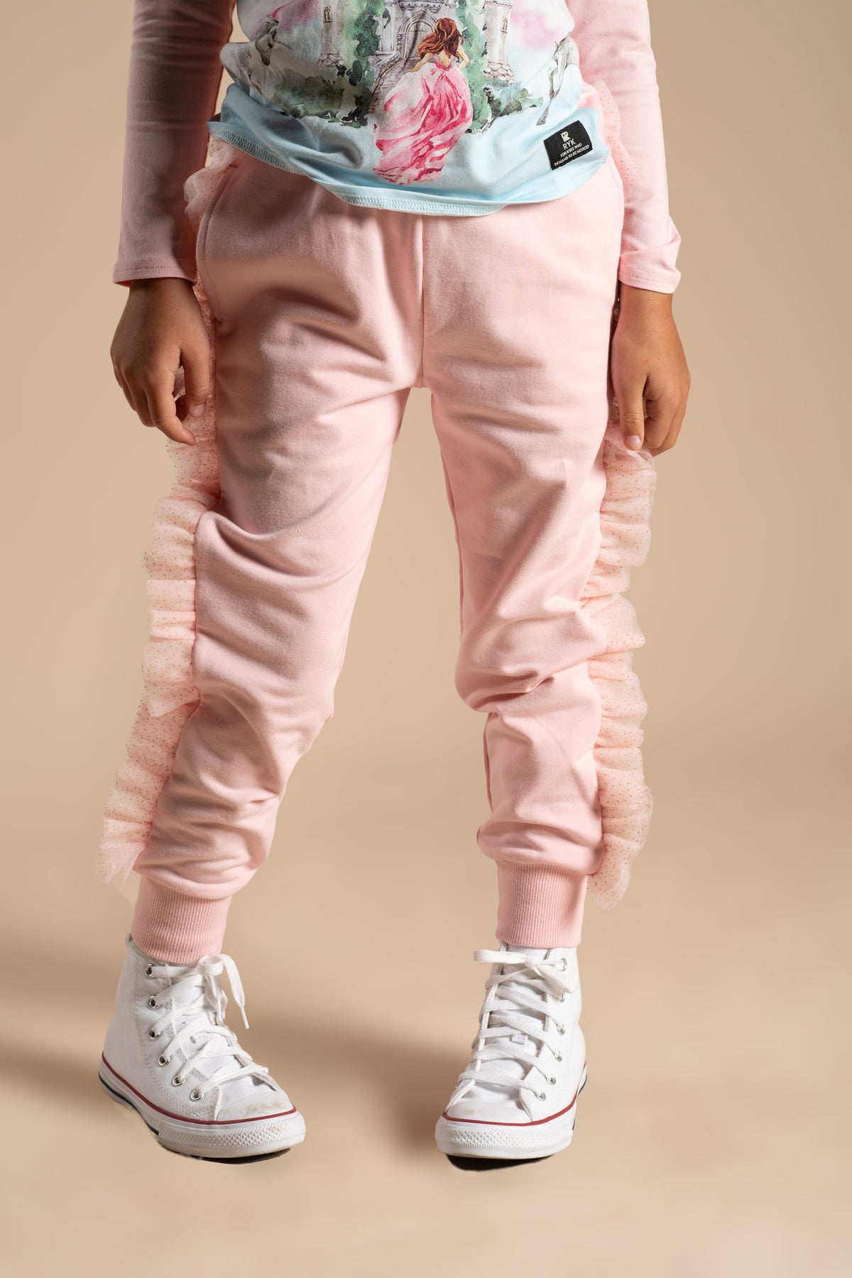 Glitter Ruffle Trackpants